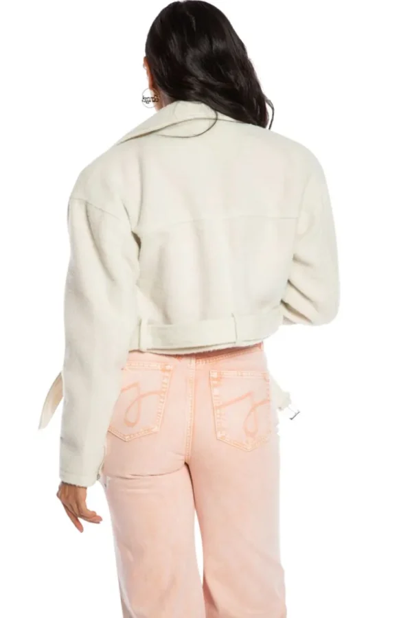 Juicy Couture Mohair Cropped Moto-Jakke>Kvinner Hettegensere Og Jakker