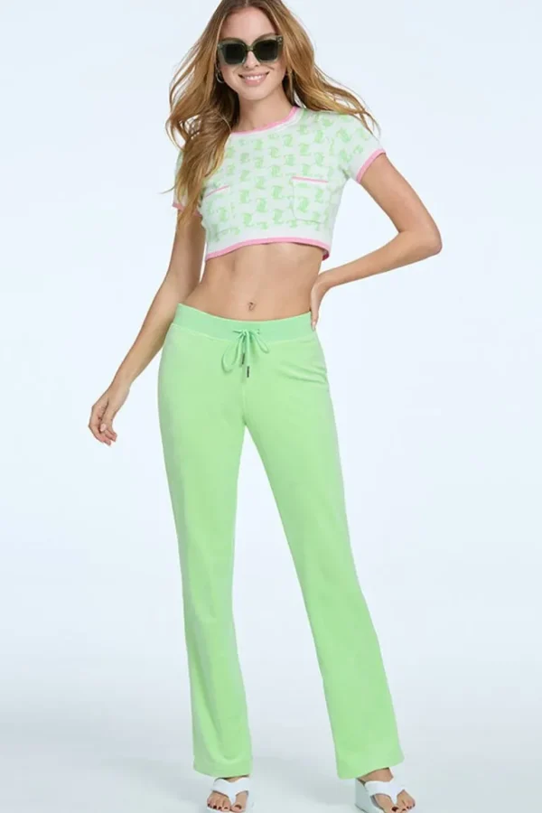 Juicy Couture Monogram Cropped Strikketopp>Kvinner Spor Topper