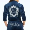 Juicy Couture Monogram Cropped Velour Bomberjakke>Kvinner Hettegensere Og Jakker