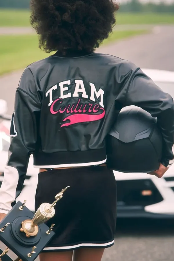 Juicy Couture Moto Bomberjakke I Imitert Skinn>Kvinner Hettegensere Og Jakker