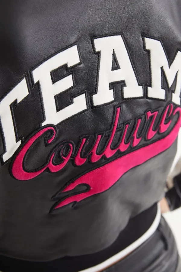 Juicy Couture Moto Bomberjakke I Imitert Skinn>Kvinner Hettegensere Og Jakker