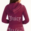 Juicy Couture Og Big Bling Hettegenser I Velour>Kvinner Spor Topper