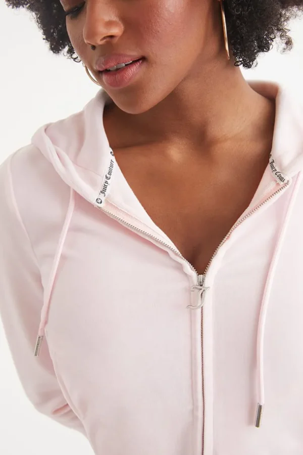 Juicy Couture Og Big Bling Hettegenser I Velour>Kvinner Spor Topper