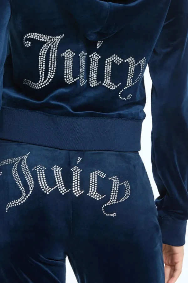 Juicy Couture Og Big Bling Hettegenser I Velour>Kvinner Spor Topper