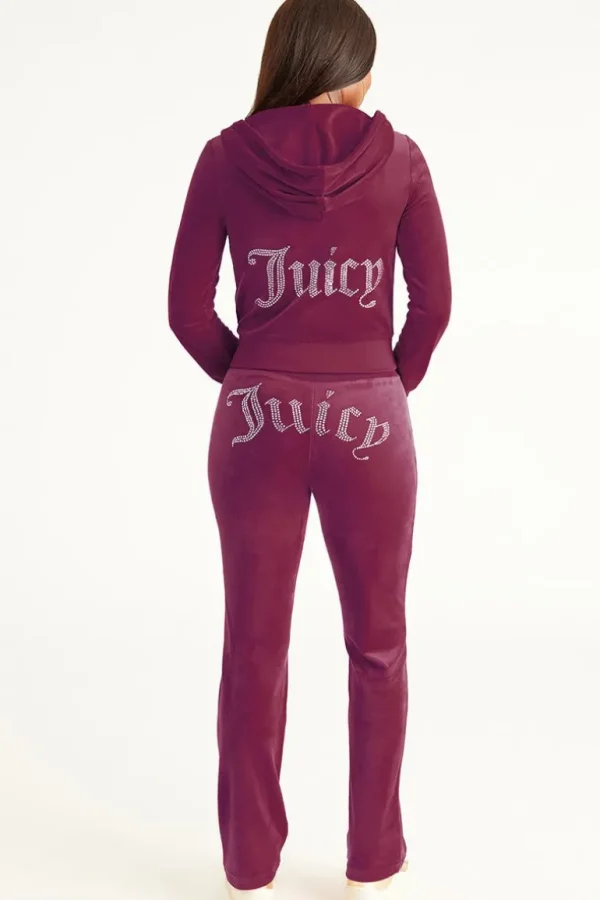 Juicy Couture Og Big Bling Hettegenser I Velour>Kvinner Hettegensere Og Jakker