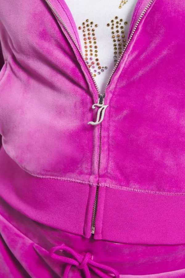 Juicy Couture Og Big Bling Hettegenser I Velour>Kvinner Spor Topper