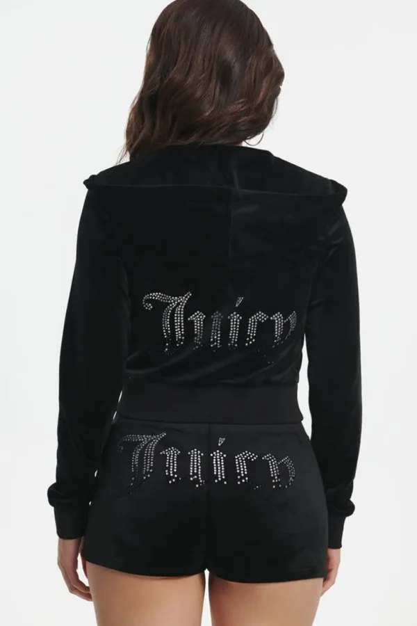 Juicy Couture Ombre Big Bling Hettegenser I Velour>Kvinner Spor Topper