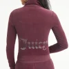 Juicy Couture Ombre Bling Cotton Velour Mockneck Treningsjakke>Kvinner Hettegensere Og Jakker