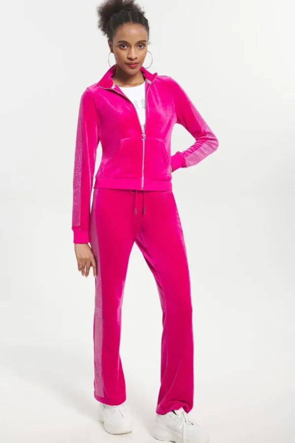 Juicy Couture Ombre Bling Velour Treningsbukser>Kvinner Joggebukser