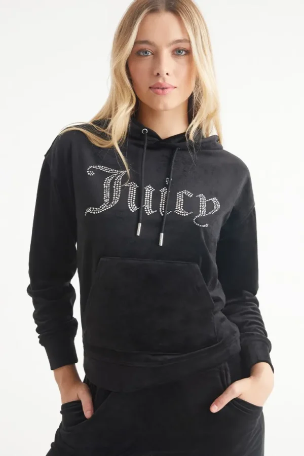 Juicy Couture Oversized Big Bling Velour Hettegenser>Kvinner Hettegensere Og Jakker