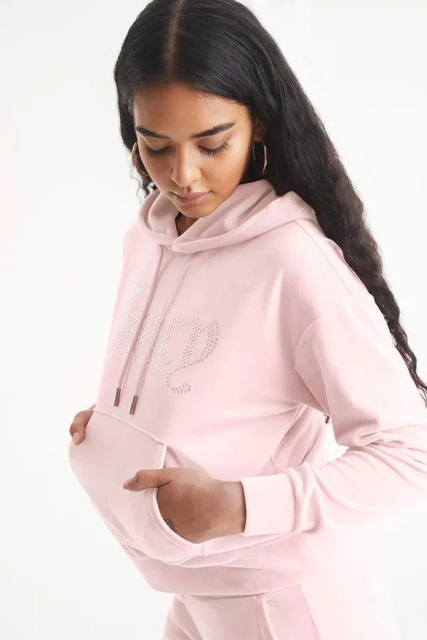 Juicy Couture Oversized Big Bling Velour Hettegenser>Kvinner Hettegensere Og Jakker