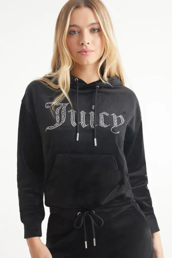 Juicy Couture Oversized Big Bling Velour Hettegenser>Kvinner Hettegensere Og Jakker