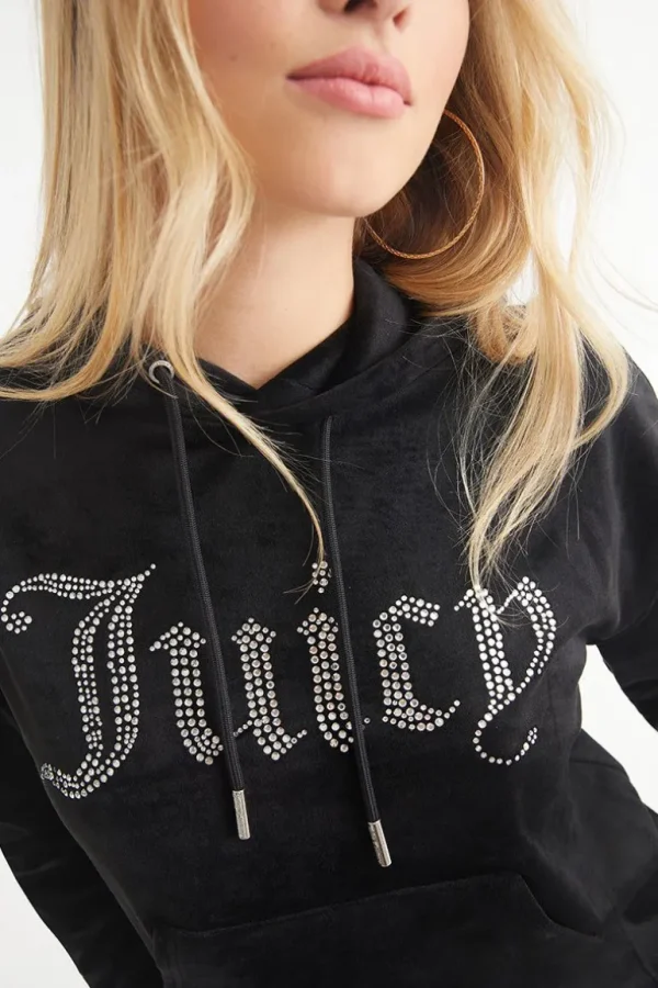 Juicy Couture Oversized Big Bling Velour Hettegenser>Kvinner Spor Topper