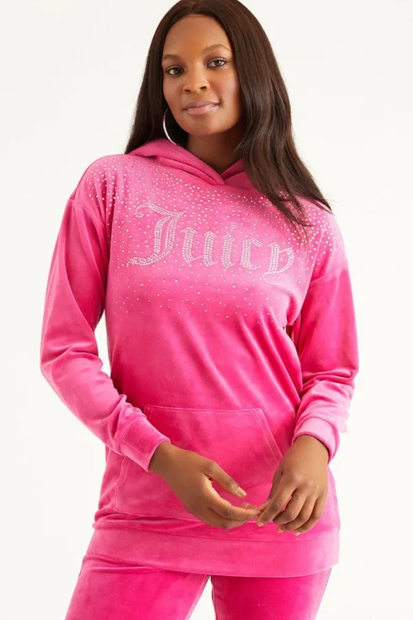 Juicy Couture Oversized Big Bling-Hettegenser Med Rhinestones>Kvinner Hettegensere Og Jakker