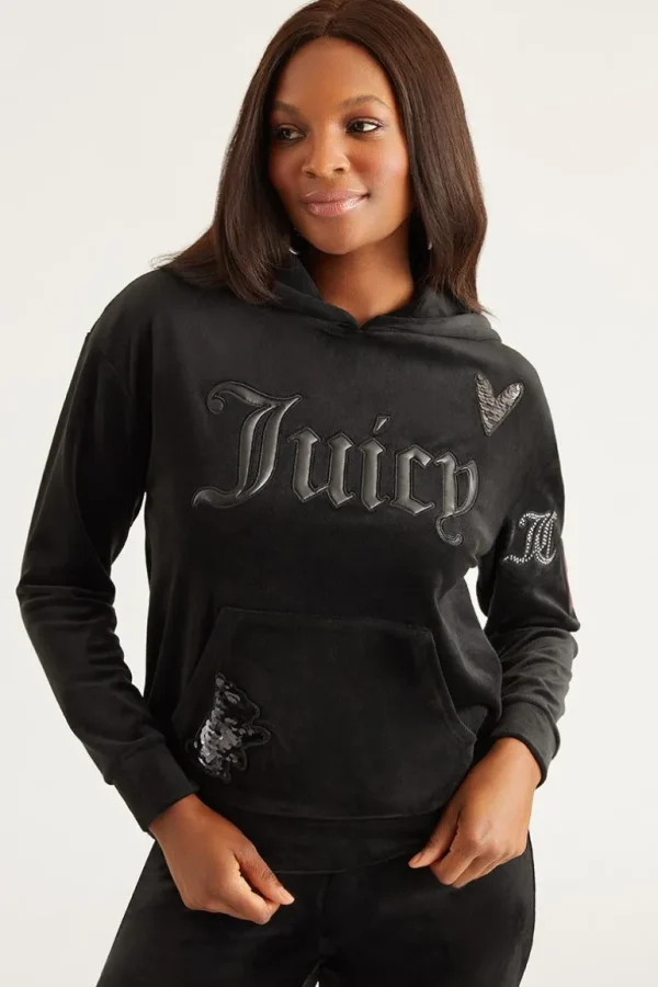 Juicy Couture Oversized Patch Hettegenser>Kvinner Hettegensere Og Jakker