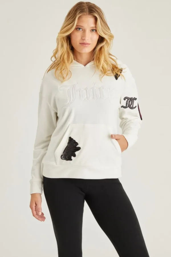 Juicy Couture Oversized Patch Hettegenser>Kvinner Hettegensere Og Jakker