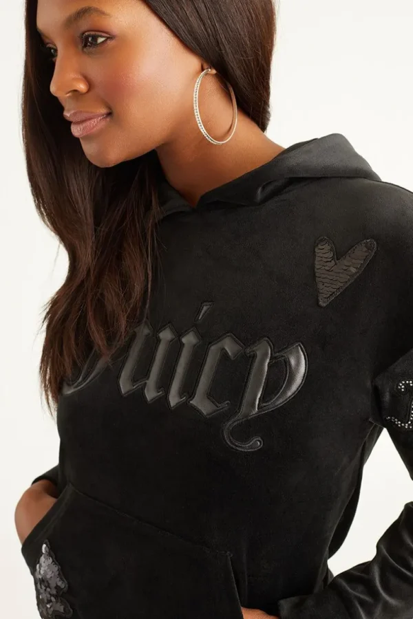 Juicy Couture Oversized Patch Hettegenser>Kvinner Hettegensere Og Jakker