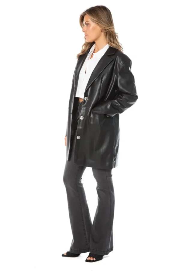 Juicy Couture Oversized Trenchcoat I Kunstskinn>Kvinner Hettegensere Og Jakker