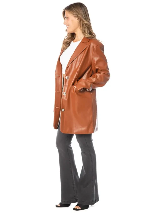 Juicy Couture Oversized Trenchcoat I Kunstskinn>Kvinner Hettegensere Og Jakker