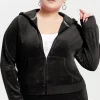 Juicy Couture Plus-Size Hettegenser I Klassisk Bomullsvelour>Kvinner Spor Topper