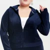 Juicy Couture Plus-Size Hettegenser I Klassisk Bomullsvelour>Kvinner Plus-Size