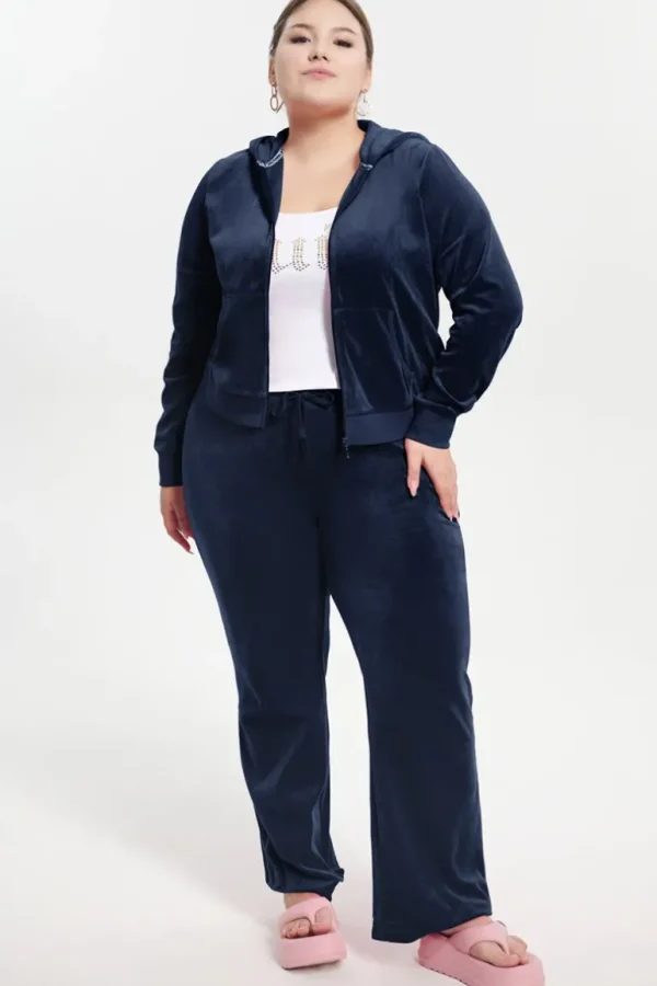 Juicy Couture Plus-Size Hettegenser I Klassisk Bomullsvelour>Kvinner Spor Topper