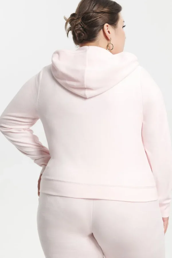 Juicy Couture Plus-Size Hettegenser I Klassisk Bomullsvelour>Kvinner Hettegensere Og Jakker