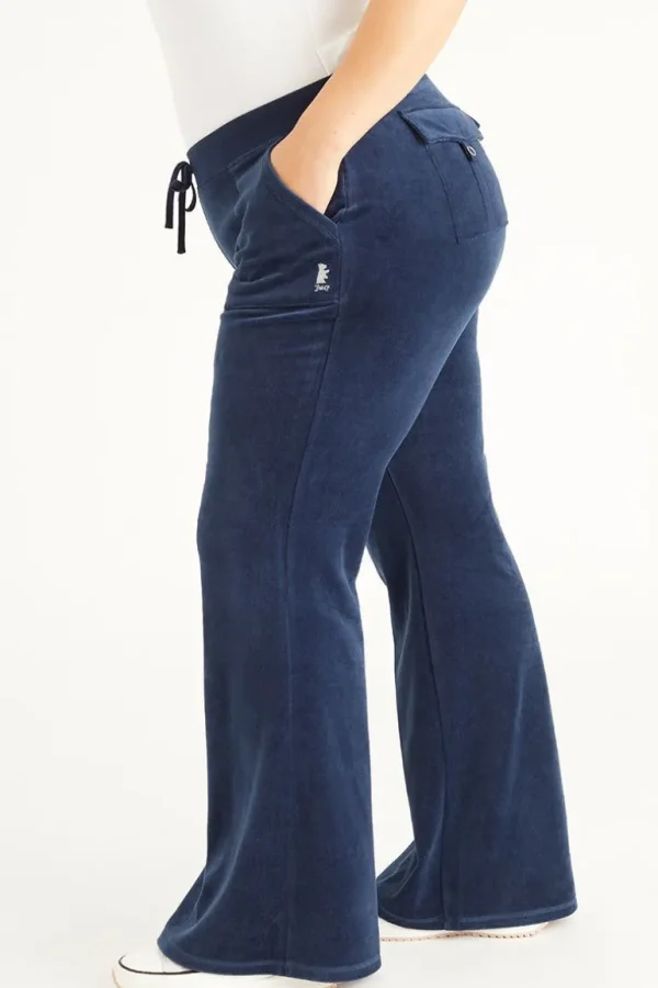 Juicy Couture Plus-Size Hollywood Scottie Snap Pocket Treningsbukser I Bomull Og Velour>Kvinner Plus-Size