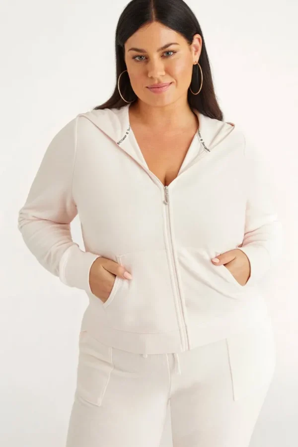 Juicy Couture Plus-Size Icons Klassisk Hettegenser I Velour I Bomull>Kvinner Plus-Size