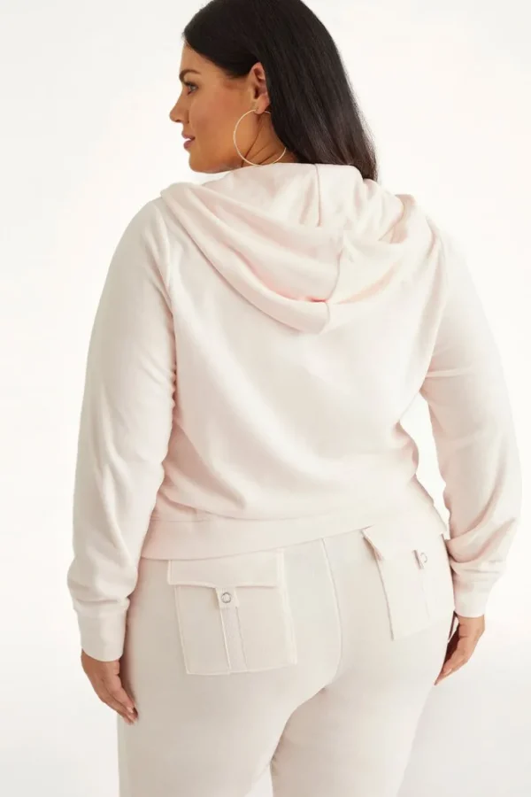 Juicy Couture Plus-Size Icons Klassisk Hettegenser I Velour I Bomull>Kvinner Spor Topper