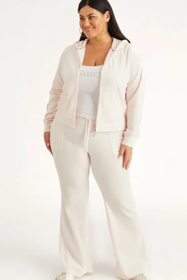 Juicy Couture Plus-Size Icons Klassisk Hettegenser I Velour I Bomull>Kvinner Spor Topper