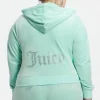 Juicy Couture Plus-Size Og Big Bling Velour Hettegenser>Kvinner Plus-Size