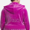 Juicy Couture Plus-Size Og Big Bling Velour Hettegenser>Kvinner Plus-Size