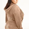 Juicy Couture Plus-Size Og Big Bling Velour Hettegenser>Kvinner Plus-Size