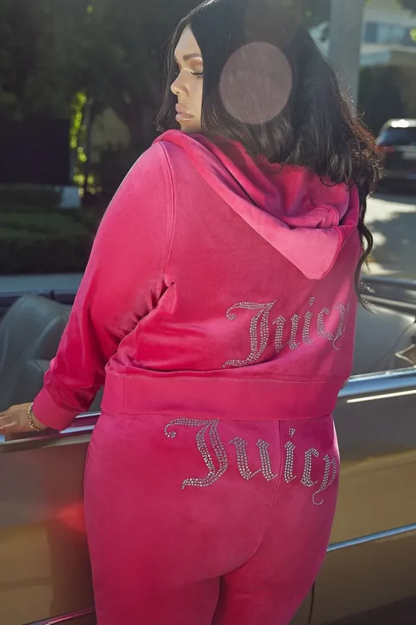 Juicy Couture Plus-Size Og Big Bling Velour Hettegenser>Kvinner Hettegensere Og Jakker