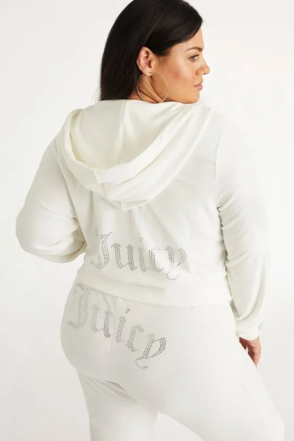 Juicy Couture Plus-Size Og Big Bling Velour Hettegenser>Kvinner Hettegensere Og Jakker