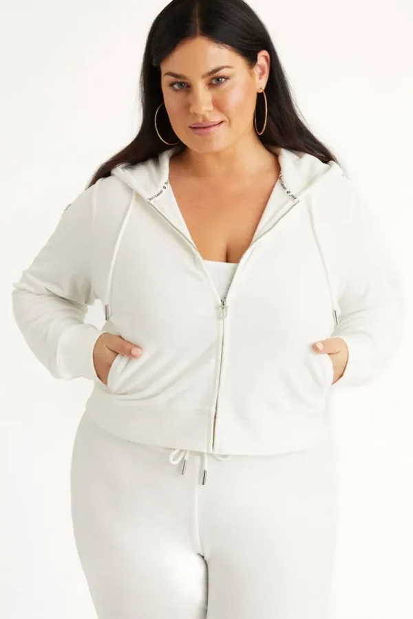 Juicy Couture Plus-Size Og Big Bling Velour Hettegenser>Kvinner Plus-Size