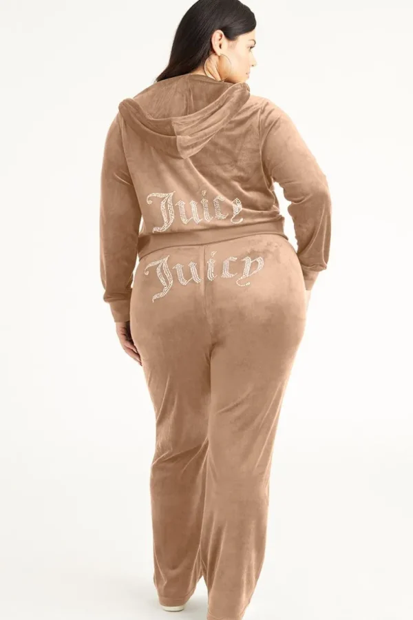 Juicy Couture Plus-Size Og Big Bling Velour Treningsbukser>Kvinner Joggebukser