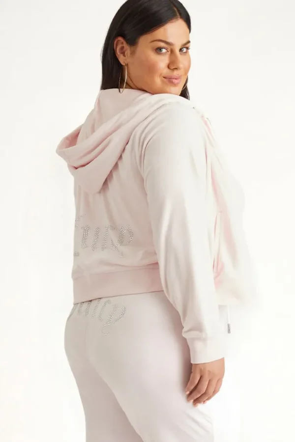 Juicy Couture Plus-Size Og Big Bling Velour Hettegenser>Kvinner Hettegensere Og Jakker