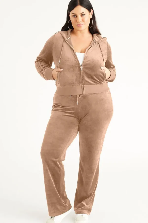 Juicy Couture Plus-Size Og Big Bling Velour Hettegenser>Kvinner Hettegensere Og Jakker