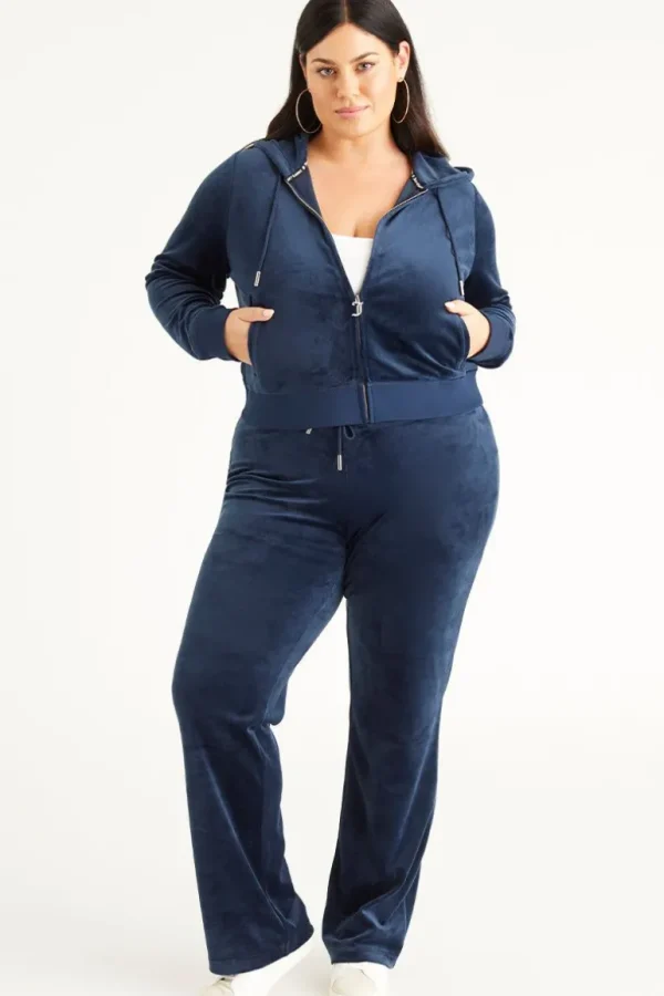 Juicy Couture Plus-Size Og Big Bling Velour Hettegenser>Kvinner Hettegensere Og Jakker