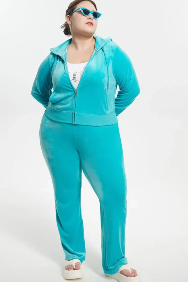 Juicy Couture Plus-Size Og Big Bling Velour Hettegenser>Kvinner Hettegensere Og Jakker