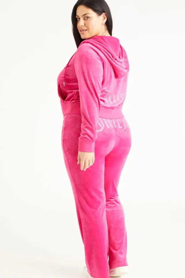 Juicy Couture Plus-Size Og Big Bling Velour Treningsbukser>Kvinner Joggebukser