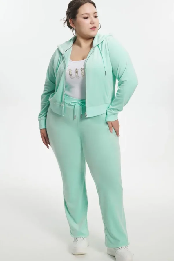 Juicy Couture Plus-Size Og Big Bling Velour Treningsbukser>Kvinner Joggebukser