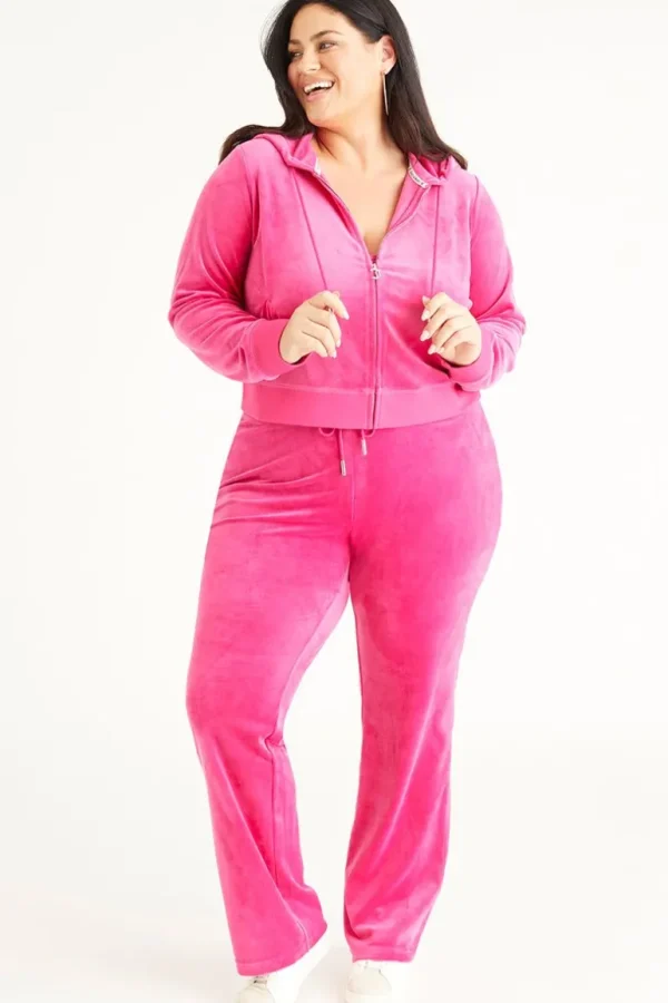 Juicy Couture Plus-Size Og Big Bling Velour Hettegenser>Kvinner Hettegensere Og Jakker