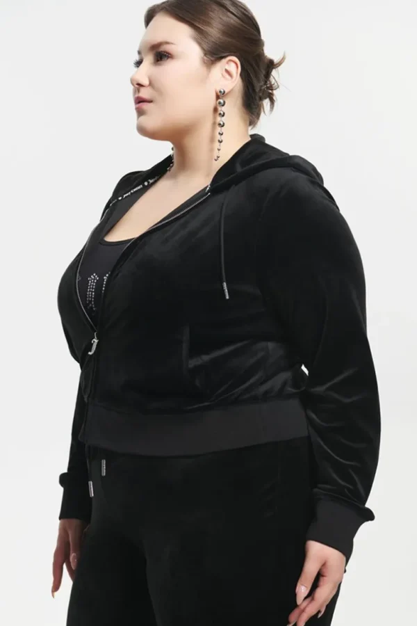 Juicy Couture Plus-Size Ombre Big Bling Velour Hettegenser>Kvinner Spor Topper