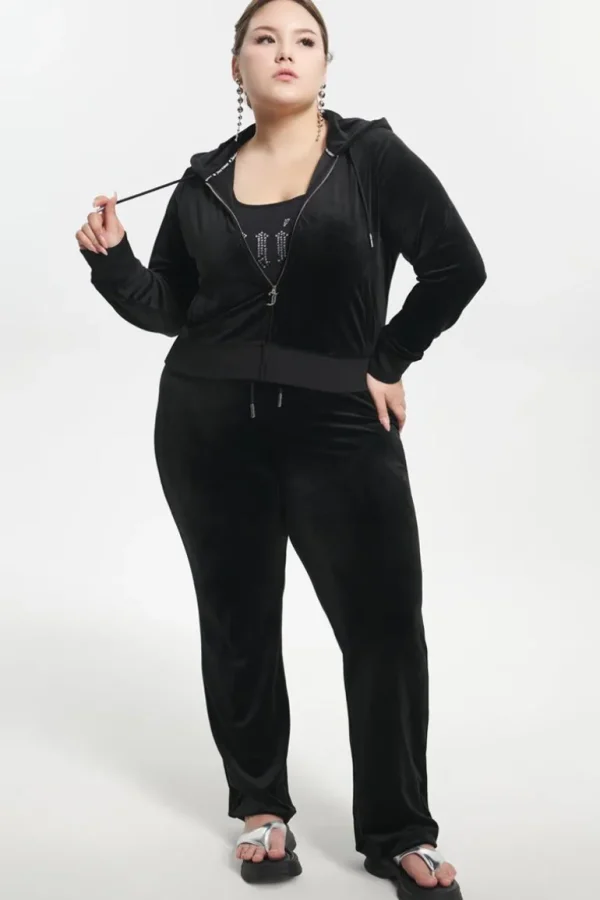 Juicy Couture Plus-Size Ombre Big Bling Velour Hettegenser>Kvinner Spor Topper