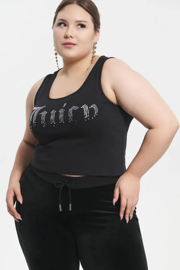 Juicy Couture Plus-Size Ombre Bling Tank Top>Kvinner T-Skjørter Og Topper