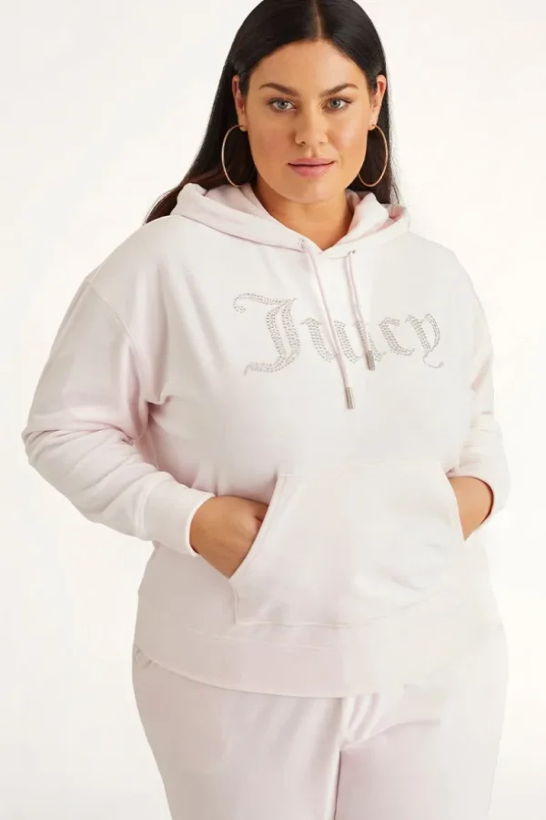 Juicy Couture Plus-Size Oversized Bling Big Velour Hettegenser>Kvinner Hettegensere Og Jakker