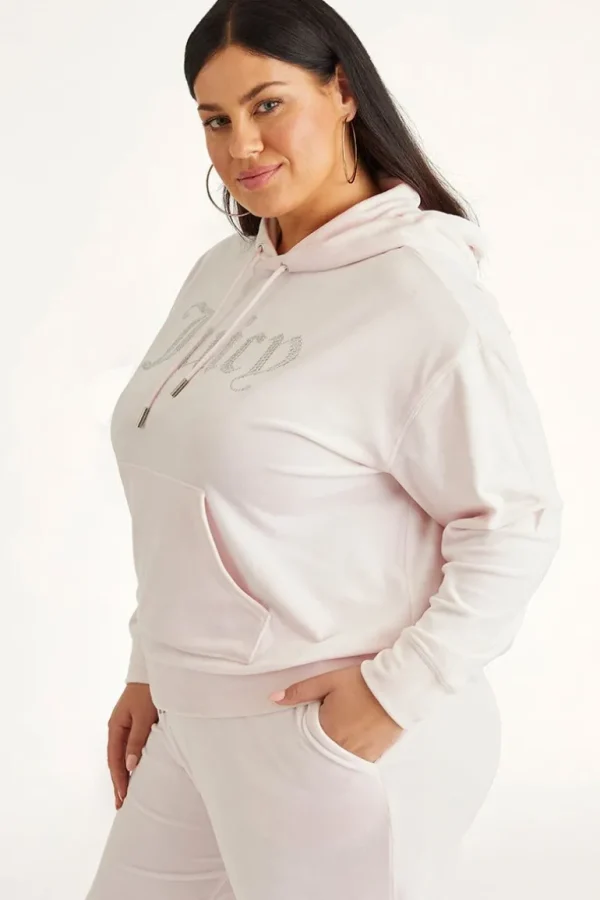 Juicy Couture Plus-Size Oversized Bling Big Velour Hettegenser>Kvinner Hettegensere Og Jakker